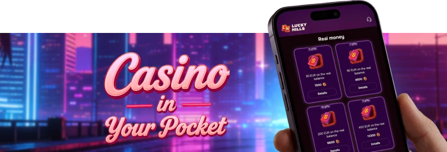 LuckyHills mobile signup